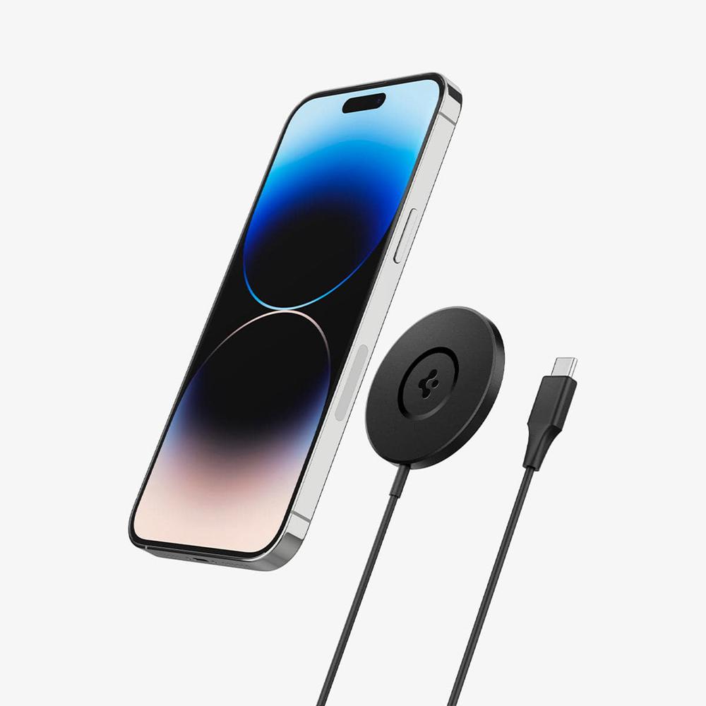 Spigen ArcField™ | 7.5W (MagFit) Magsafe Wireless Charger Black | DHBW-61708