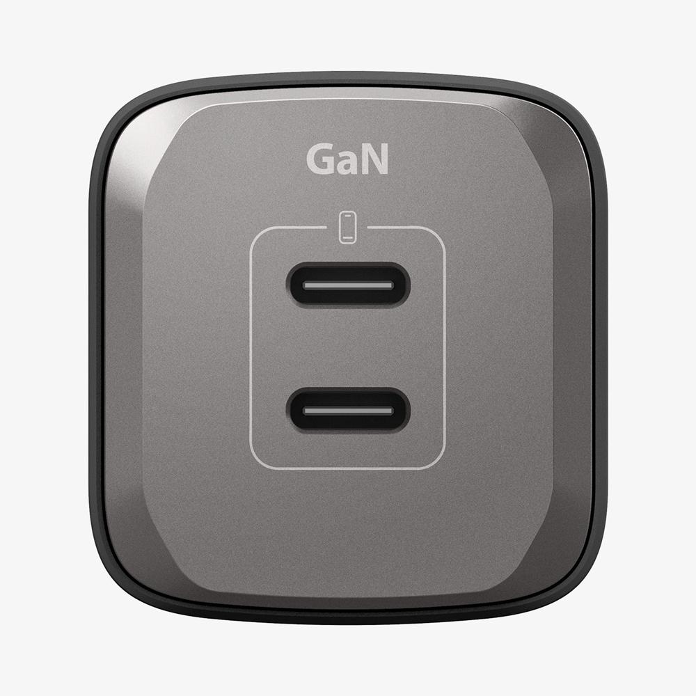 Spigen ArcStation™ Pro GaN Dual Port | 30W Usb-C Wall Charger MIdnight BlACK | LMPK-19273