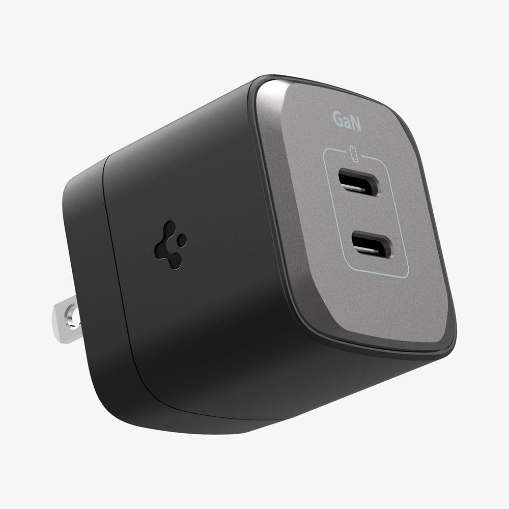 Spigen ArcStation™ Pro GaN Dual Port | 30W Usb-C Wall Charger MIdnight BlACK | LMPK-19273