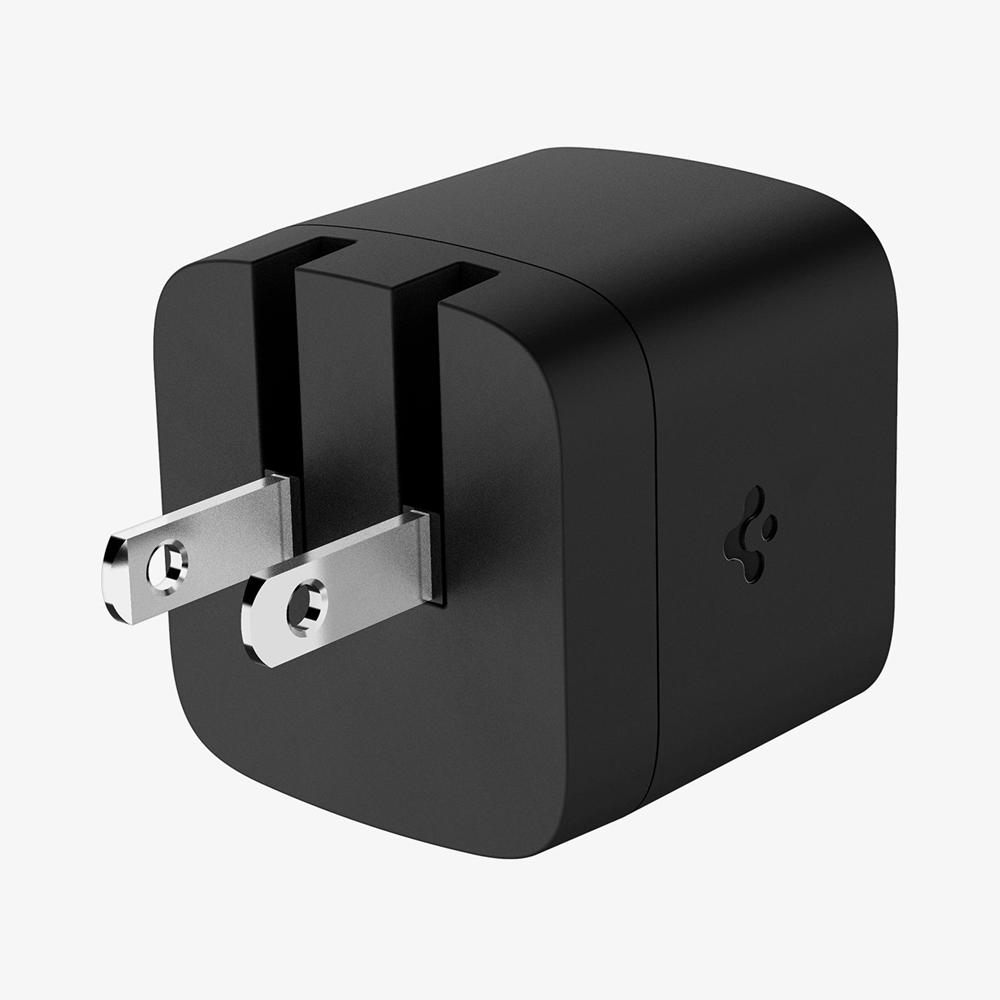 Spigen ArcStation™ Pro GaN Dual Port | 30W Usb-C Wall Charger MIdnight BlACK | LMPK-19273
