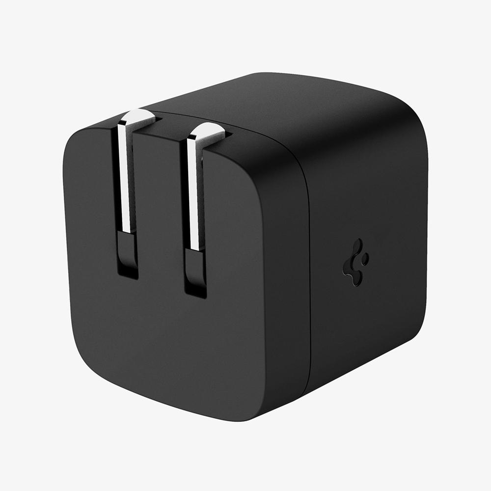 Spigen ArcStation™ Pro GaN Dual Port | 30W Usb-C Wall Charger MIdnight BlACK | LMPK-19273