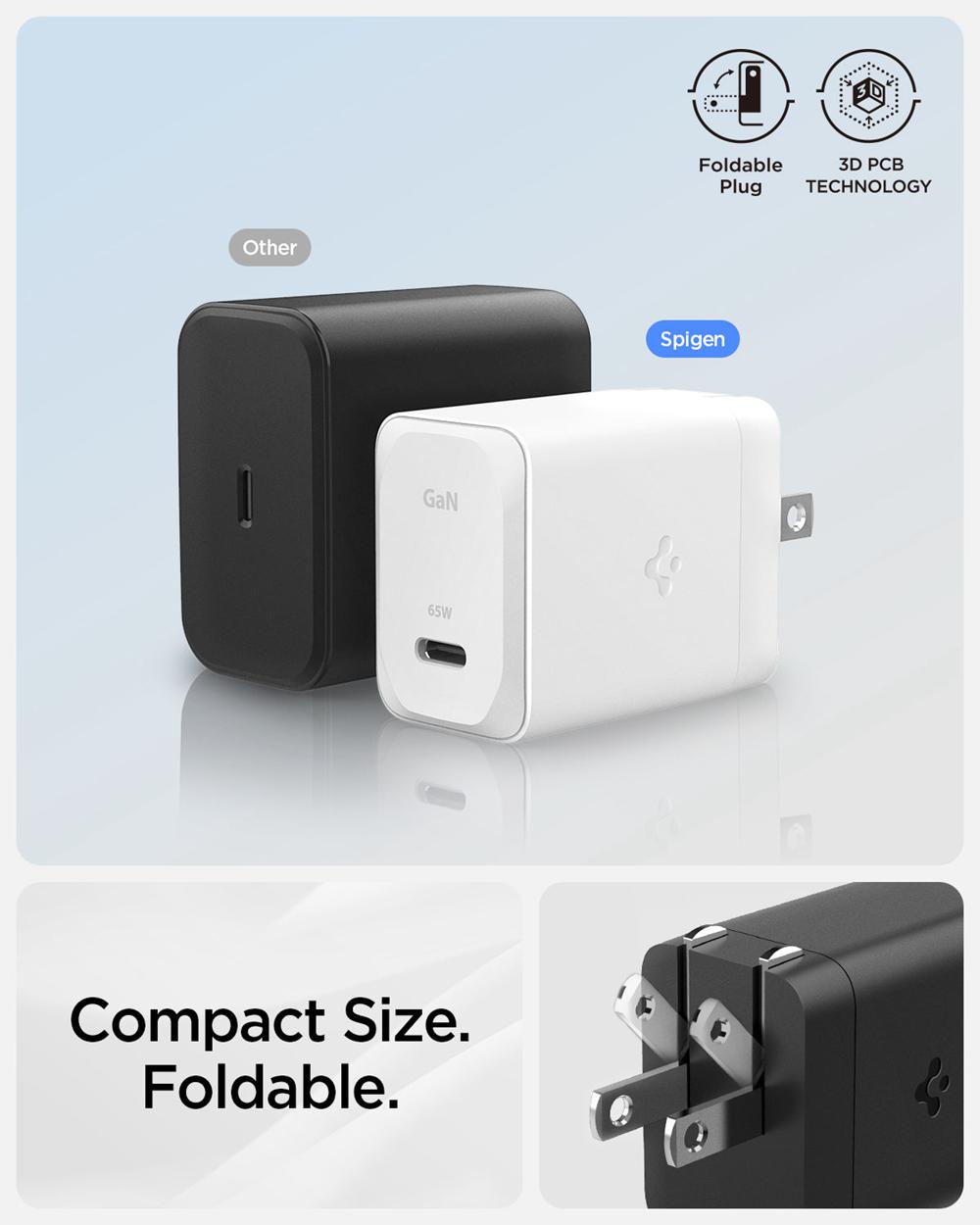 Spigen ArcStation™ Pro GaN | 65W Usb-C Wall Charger White | UWXM-26150